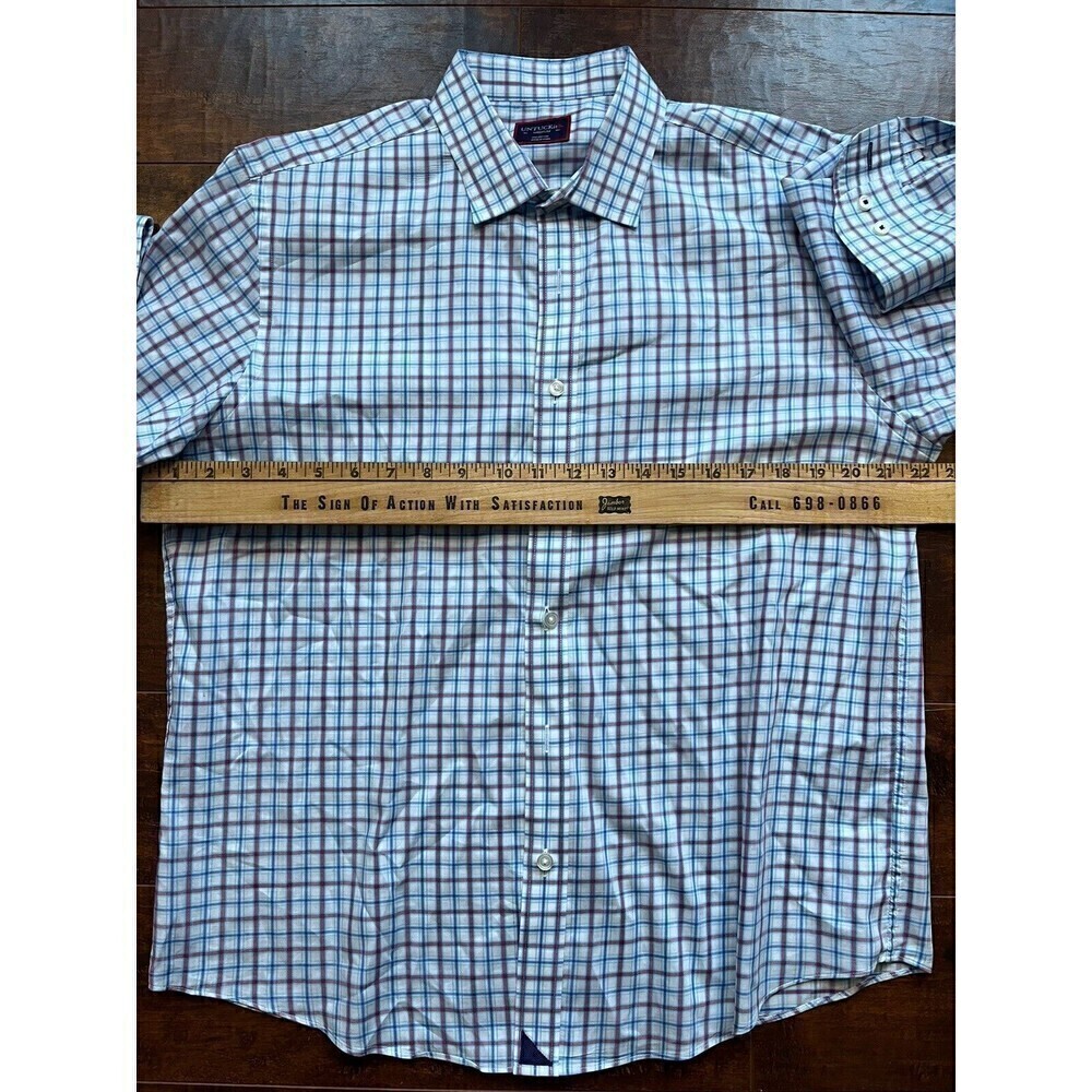 Untuckit Mens Buttons Down Casual Dress Shirt 100% Cotton Mens Size M - Picture 3 of 5